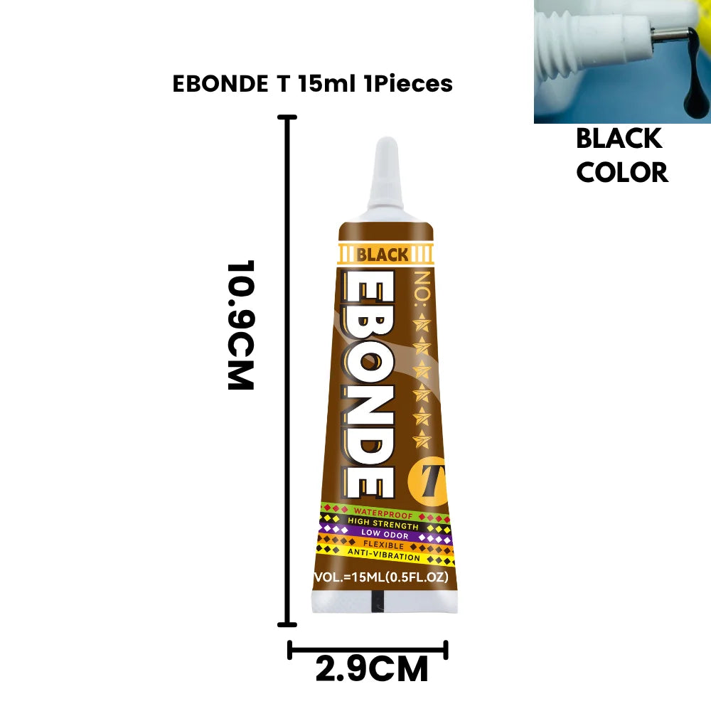 PP PE Plastic Bonding Glue Black & Transparent Super Strong Adhesive for Polypropylene, Polyethylene, ABS, PVC, PMMA, EVA Sponge
