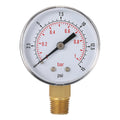 50mm Water Pressure Dial 0~15psi 0~1bar / 0~60psi 0~4bar Manometer Hydraulic Pressure Gauge 1/4" NPT Thread Manometre Pression