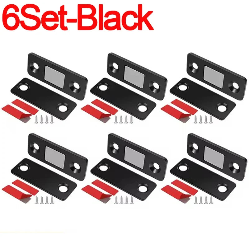20/1Set Invisible Magnets Cabinet Catches Strong Magnetic Door Stopper Patch Adhesive Furniture Drawer Window Door Closer Latch