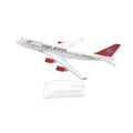 JASON TUTU 16cm Virgin Atlantic Boeing 747 Airplane Model Airplane Diecast Metal 1/400 Scale Planes