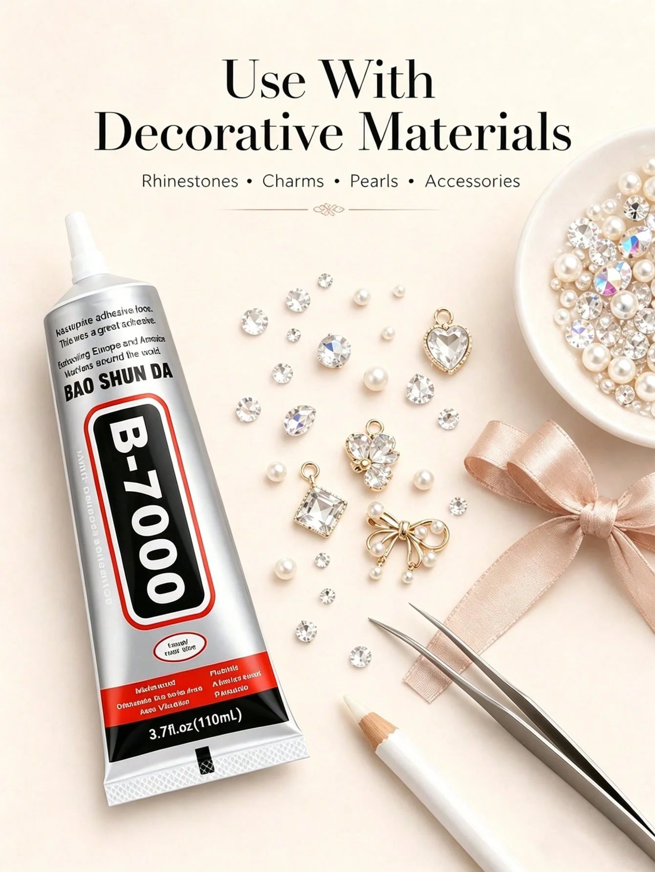 B-7000 Super Glue,Multi Functional Glue Transparent Paste Adhesive Multi-Function Repair Glues Suitable for Phone Jewelry Glass.