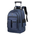 Large Capacity Travel Wheeled Backpack Wheels Hidden Pull Rod Waterproof Carry Luggage Weekend Travel Bag For Men Business Trip
