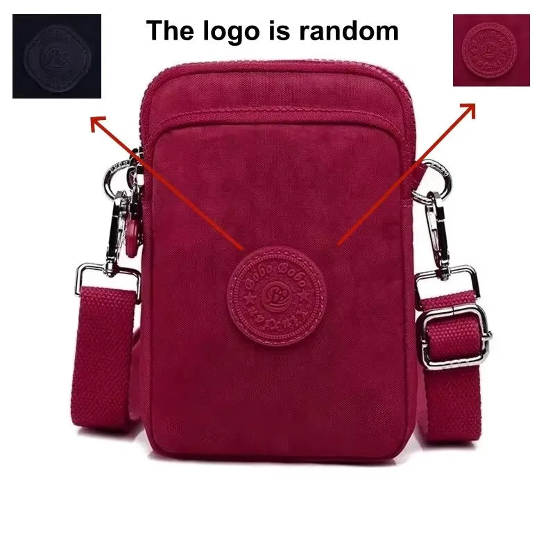 Rilibegan Nylon Cloth Bag 2024 New Women's Shoulder Bag Casual Diagonal Straddle Bag Lightweight Phone Bag