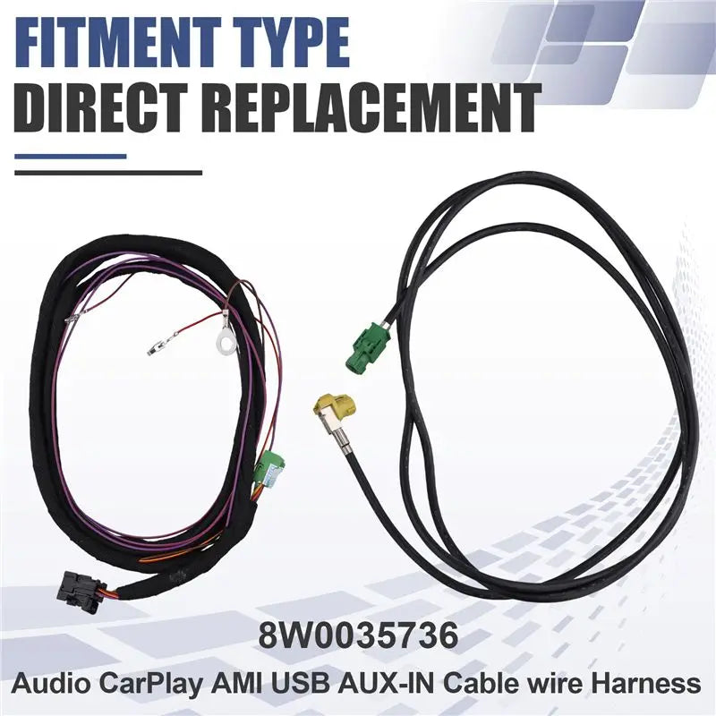 Audio Carplay AMI USB Music Smartphone Interface AUX-In Cable Wire Harness For 8W0035736 For A4 A5 B9 8W Q5 Q7