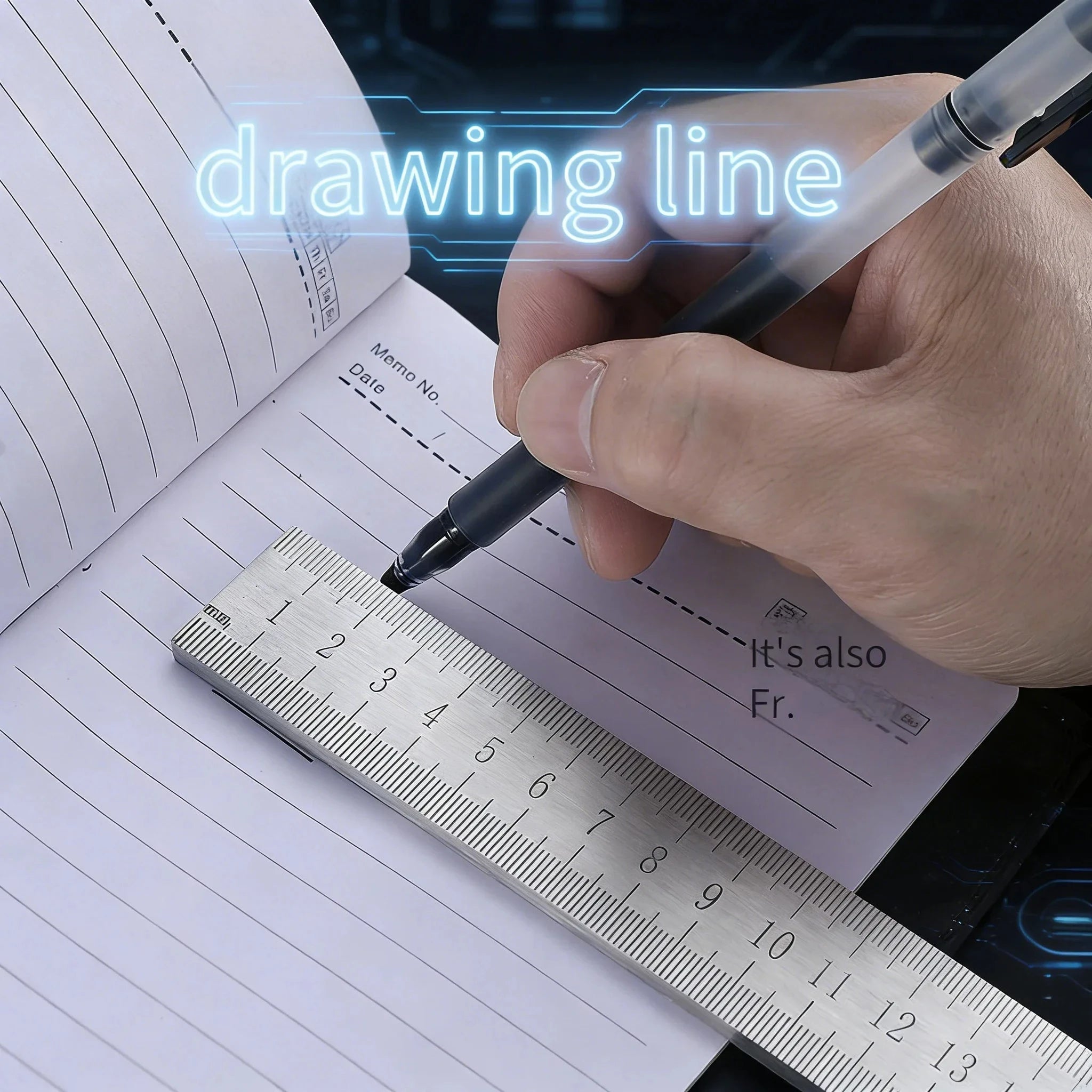 5mm Thick Stainless Steel Ruler | Tempered Car Safety & Measuring Tool | Multi-Purpose Heavy Duty Scale