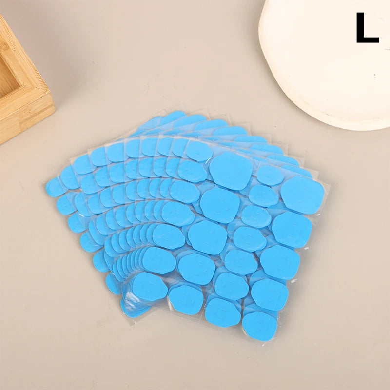 10Pcs False Nail Glue 24 Pills/Sheet UV Double Side Adhesive Tape Glue Sticker For Fake Nails Tips Clear Jelly Pad Press Tool