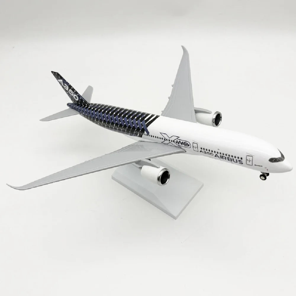 30cm Airplane Diecast A350 XWB Prototype Resin Aircraft Models 1/250 Scale Planes Aviation Enthusiast Souvenir With Landing Gear