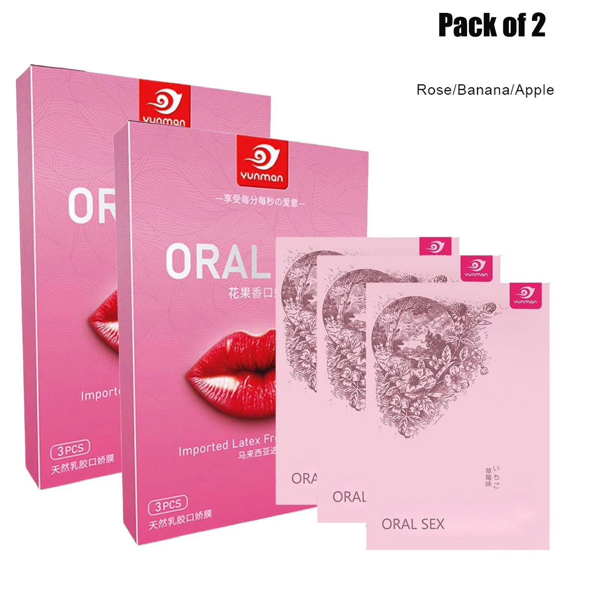 1/2 Packs Fruit Flavor Ultra-Thin Oral Sex Membrane Soft Vagina Anus Mouth Tongue Licking Penis Oral Sex Film Couples Sex Game