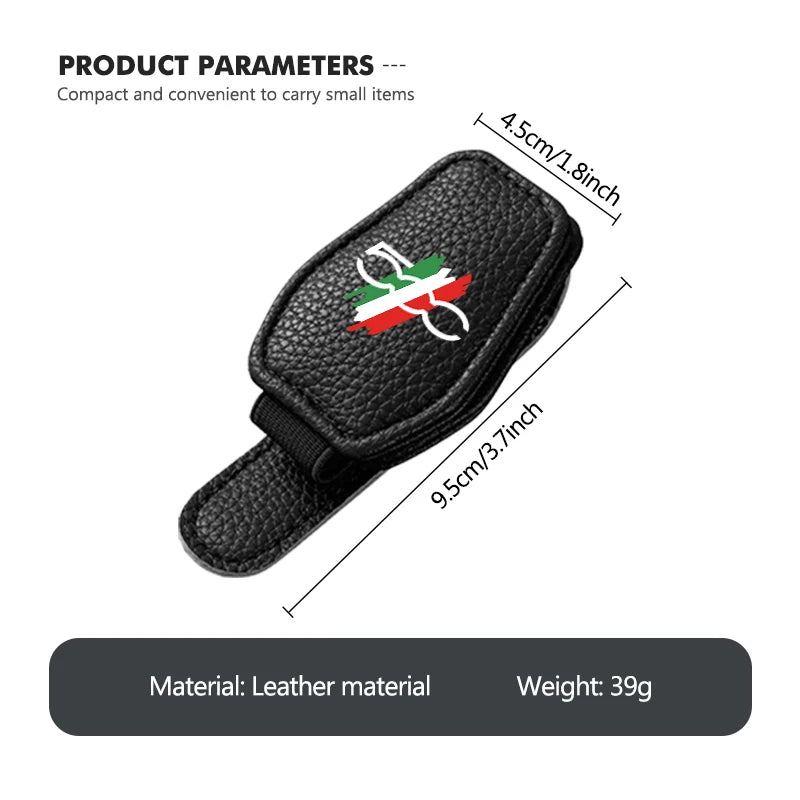 Multifunction Car Sun Visor Mount Sunglasses Clip Holder For Fiat 500 500C 2012 500X 500L Abarth 695