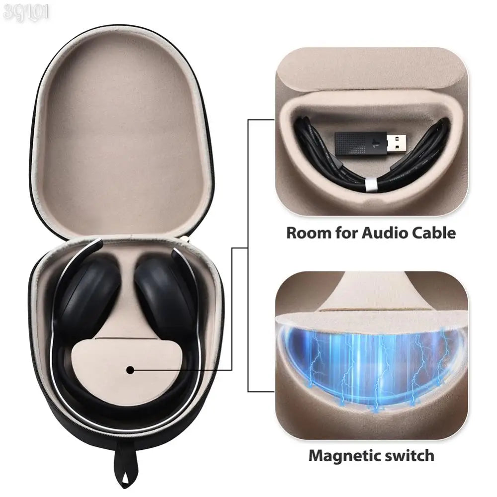 EVA Hard Carrying Case Anti-scratch Headset Protective Storage Bag Travel Carry Bag for PlayStation Pulse Elite Wireless Headset