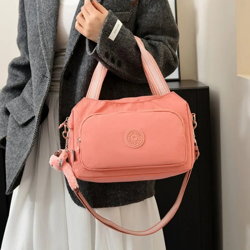 Fashionable Diaper Bag For Women Luxury Leather Shoulder Bag Unique Square Shape Original Retro Style For Party Or Leisure