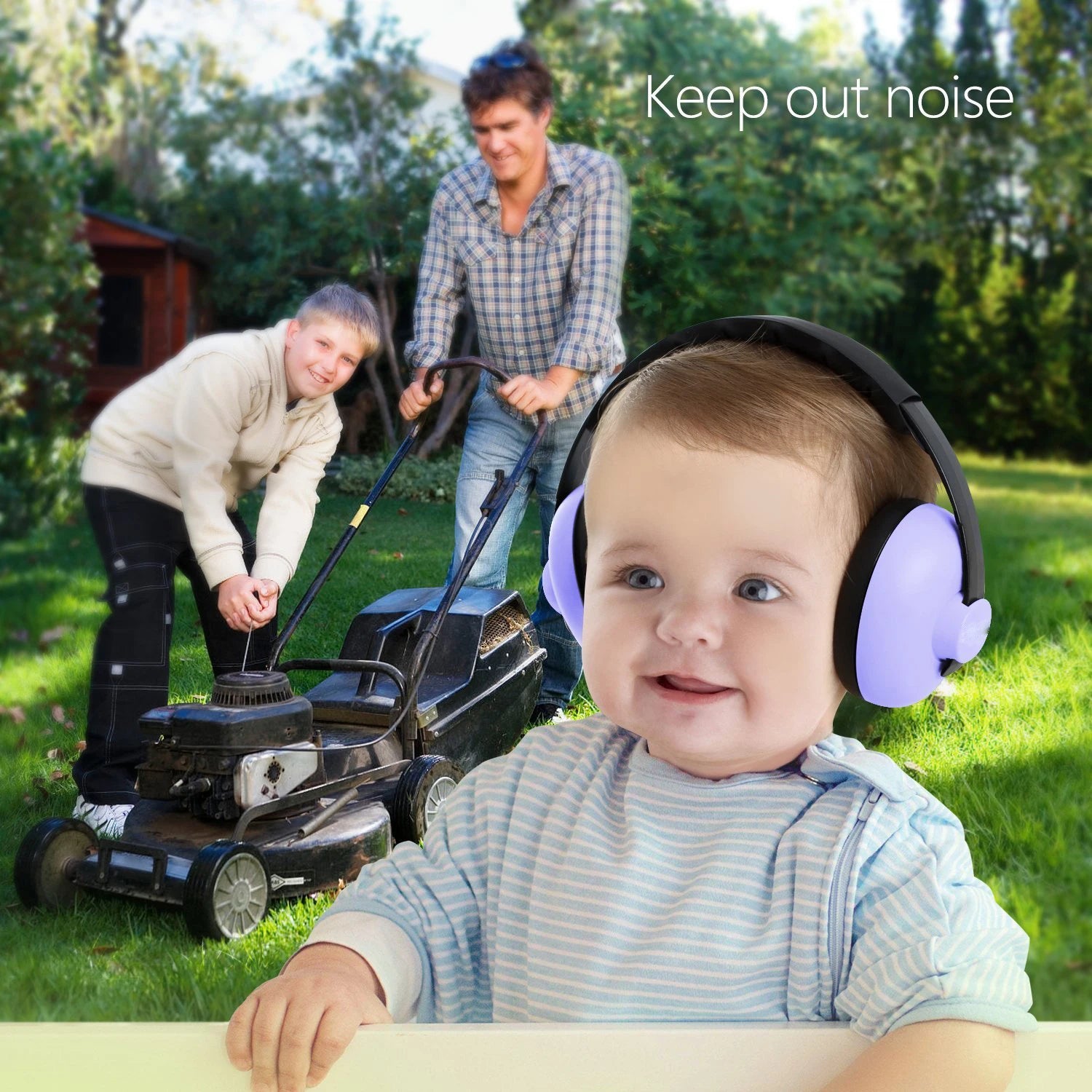 Baby Ear Protection Noise Cancelling Headphones 2-in-1 Convertible Design Noise Reduction Earmuffs for Infant Improves Sleep