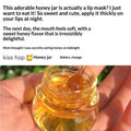 Cappuvini Moisturizing Honey Lip Oil Hydrating Overnight Honey Lip Balm Gloss Plump Reduce Lip Lines Sleep Lip Mask Lip Care