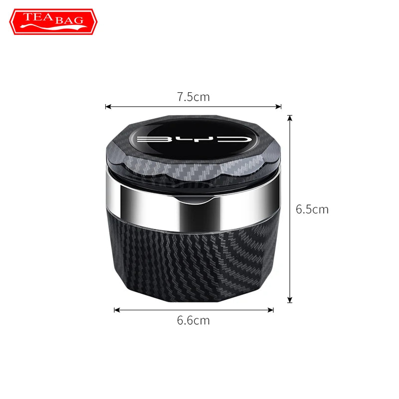 Car Ashtray For BYD Atto 3 Song Tang Led Cars Cup Holder Accessories Auto Ashtray Cigarette Holder Box Interior Auto Accessories