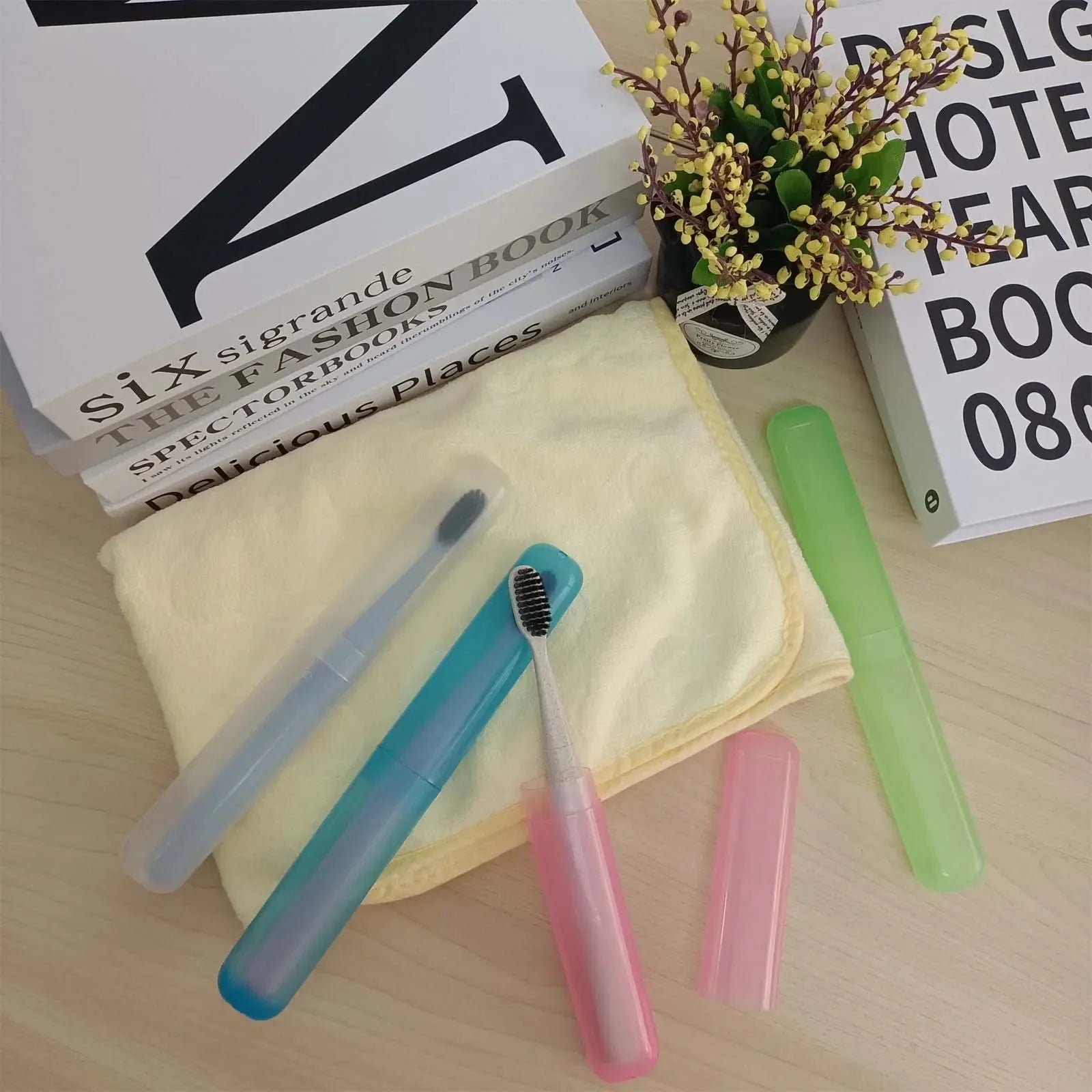 Travel Portable Toothbrush Box, Breathable Toothbrush Storage Box, Frosted Dustproof Toothbrush Protection Box, Toothbrush Cover