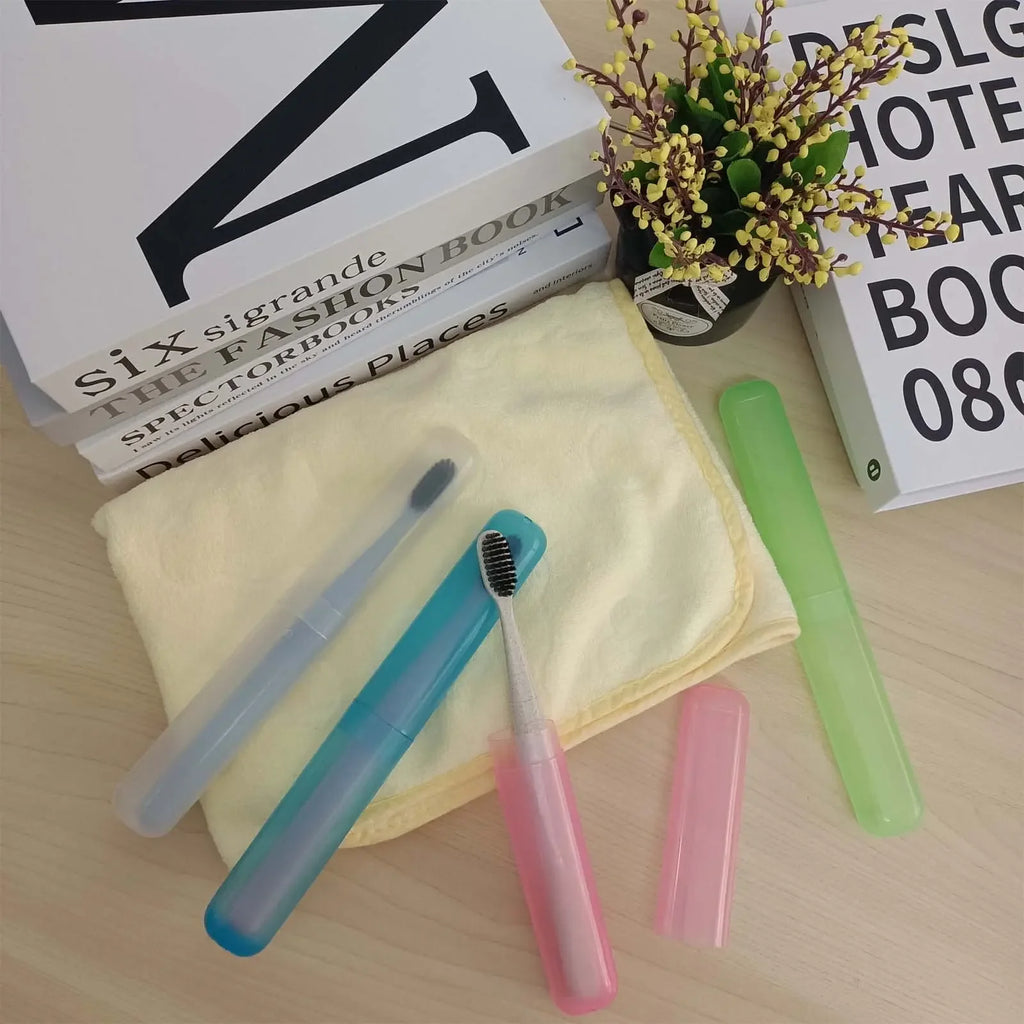 Travel Portable Toothbrush Box, Breathable Toothbrush Storage Box, Frosted Dustproof Toothbrush Protection Box, Toothbrush Cover