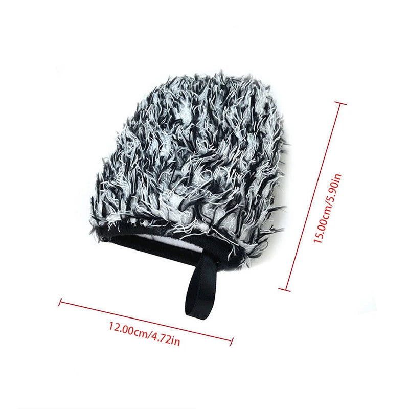 Super Soft Car Microfiber Wheel Detailer Wash Glove Thickening Two-sided Car Detailing Pocket Mitt Car Wash Products