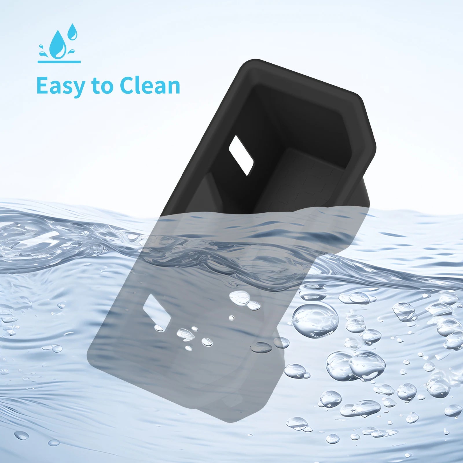 for Toyota RAV4 Wildlander 2026 Central Console Water Cup Holder Storage Box Shock-Absorbing Silicone Tidying Accessories Black