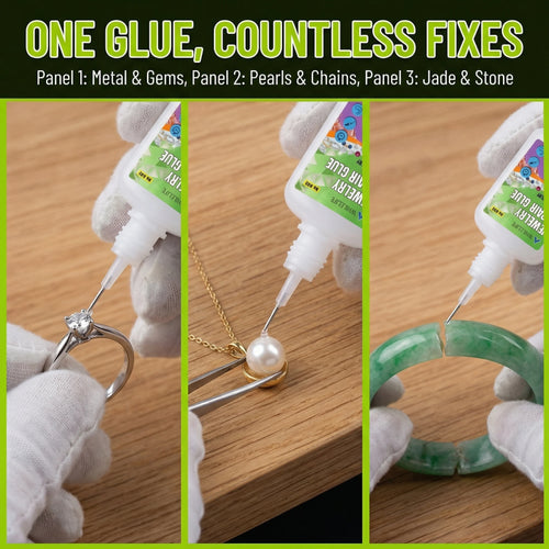 1-4Pcs Jewelry Repair Glue Instant Bond Strong Formula Fast Drying Crystal Clear Adhesive for Gems Pearls Jade Jewelry
