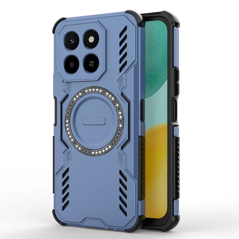 For Honor X6C Case Cover Huawei Honor X6C Capas Bumper Armor Shockproof Magnetic Attraction Adsorption Charge Fundas Honor X6C