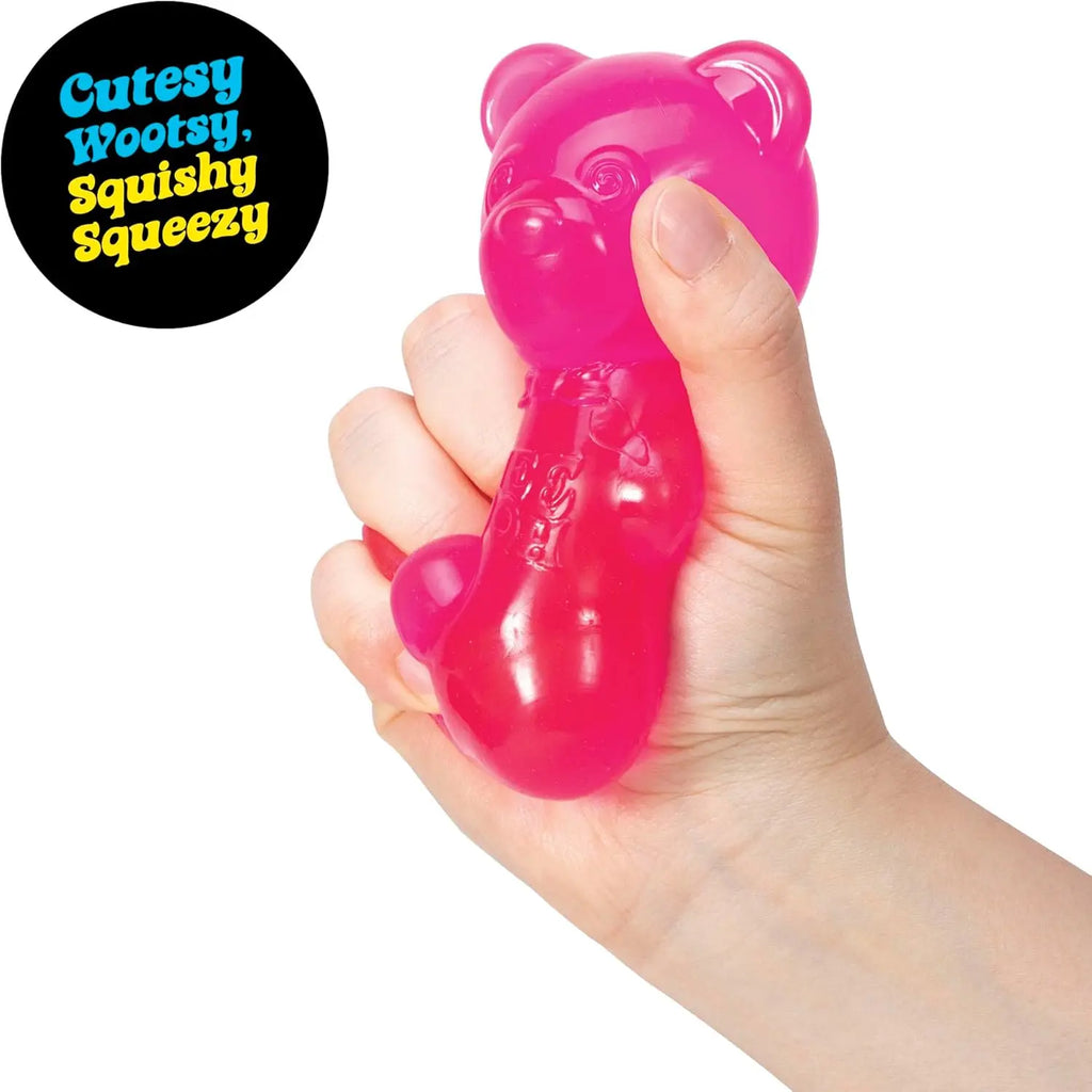 8cm NeeDoh Cute Gummy Bear Sensory Squeeze Toy with Jelly-like Filling Slow Rebound Stress Relief Toy To Alleviate Anxiety**