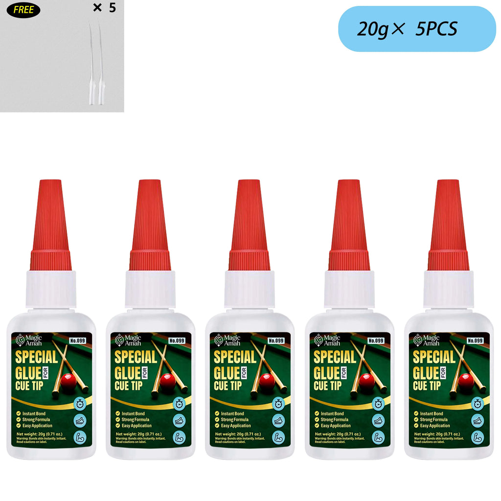 1-5 Pcs Professional Super Glue for Billiard Cue Tip | Fast Drying Waterproof | Strong Bond for Wood Plastic Metal Ceramic