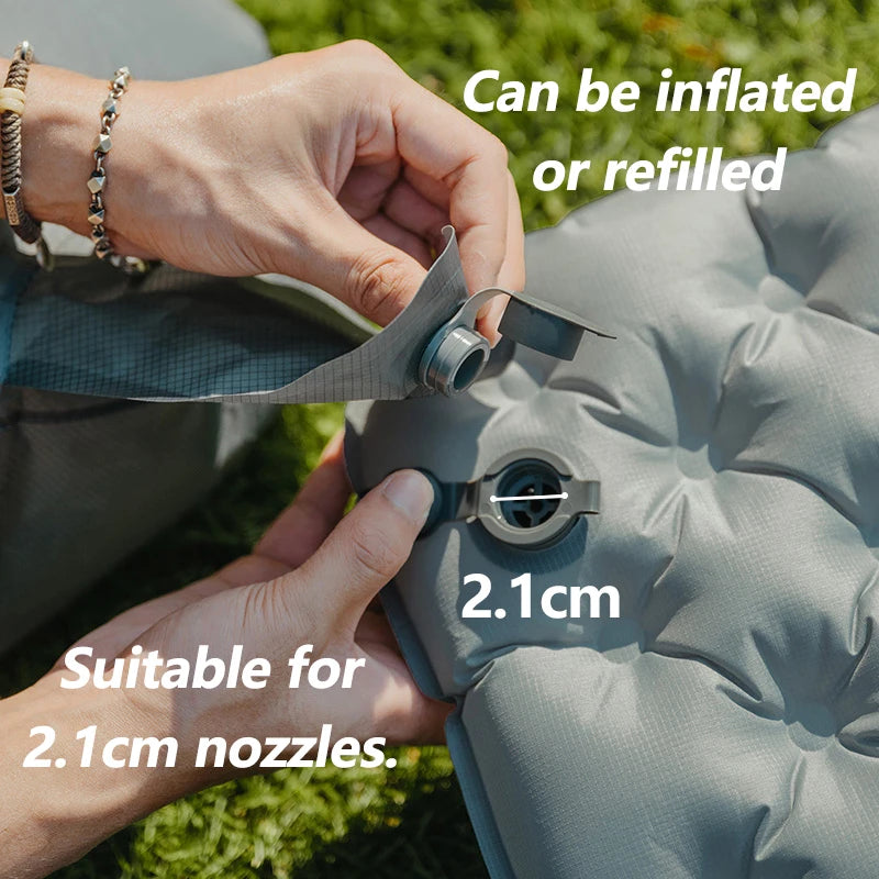 Naturehike Camping Inflatable Bag Ultralight Portable Air Bag For Sleeping Pad  Mattresses Outdoor Hike Mat Fast Inflation