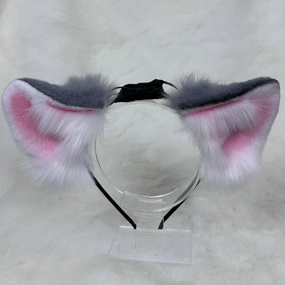 Super Cute Electric Ears: Discover Automatic and Touch - Responsive Petting Modes cosplay Cat Fox Ear Detachable, Replaceable,