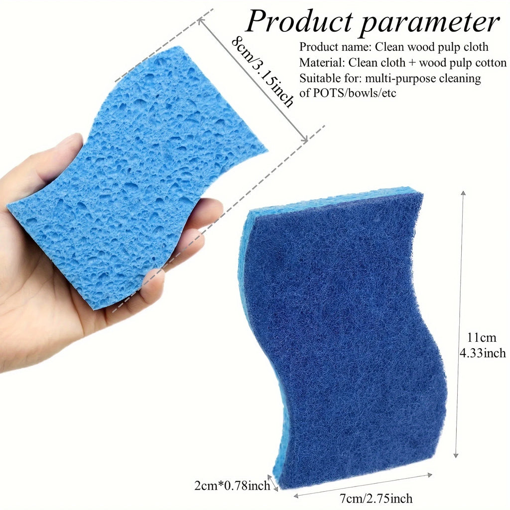 6/12PCS/SET Dishwashing Sponge,Multifunctional Cleaning Sponge,Double Sided Dishcloth for Home Cleaning,Dishwashing Sponge