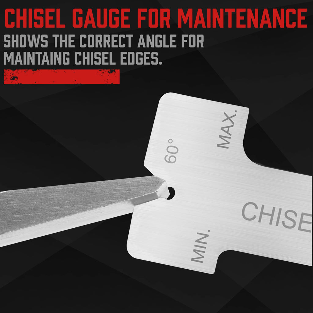 SEDY 16Pcs Precision Punch & Chisel Set - Taper Punch, Pin Punch, Center Punch, Cold Chisels & Gauge for Versatile Applications