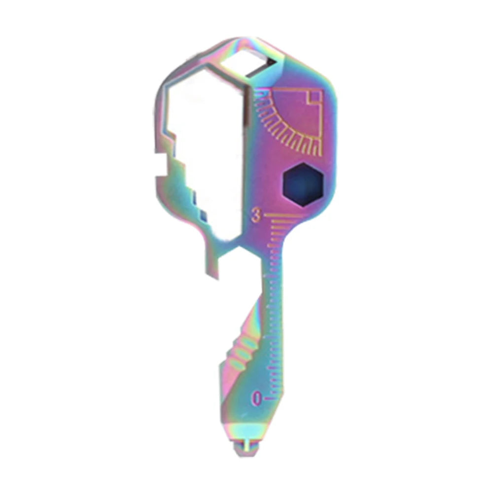 24 in 1 Multitool Key Stainless Steel EDC Key Ring with Screwdriver/Bottle Opener Portable Outdoor Camping Gadgets & Home Tools