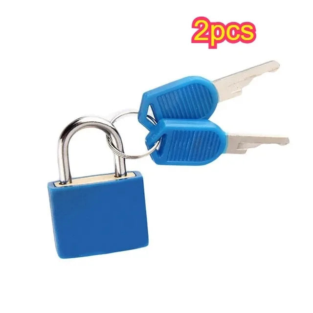 Copper Core Colorful Padlock Mini Keyed Lock for Luggage Suitcase Backpack Diary Drawer Cabinet Storage Locker Small Safety Lock