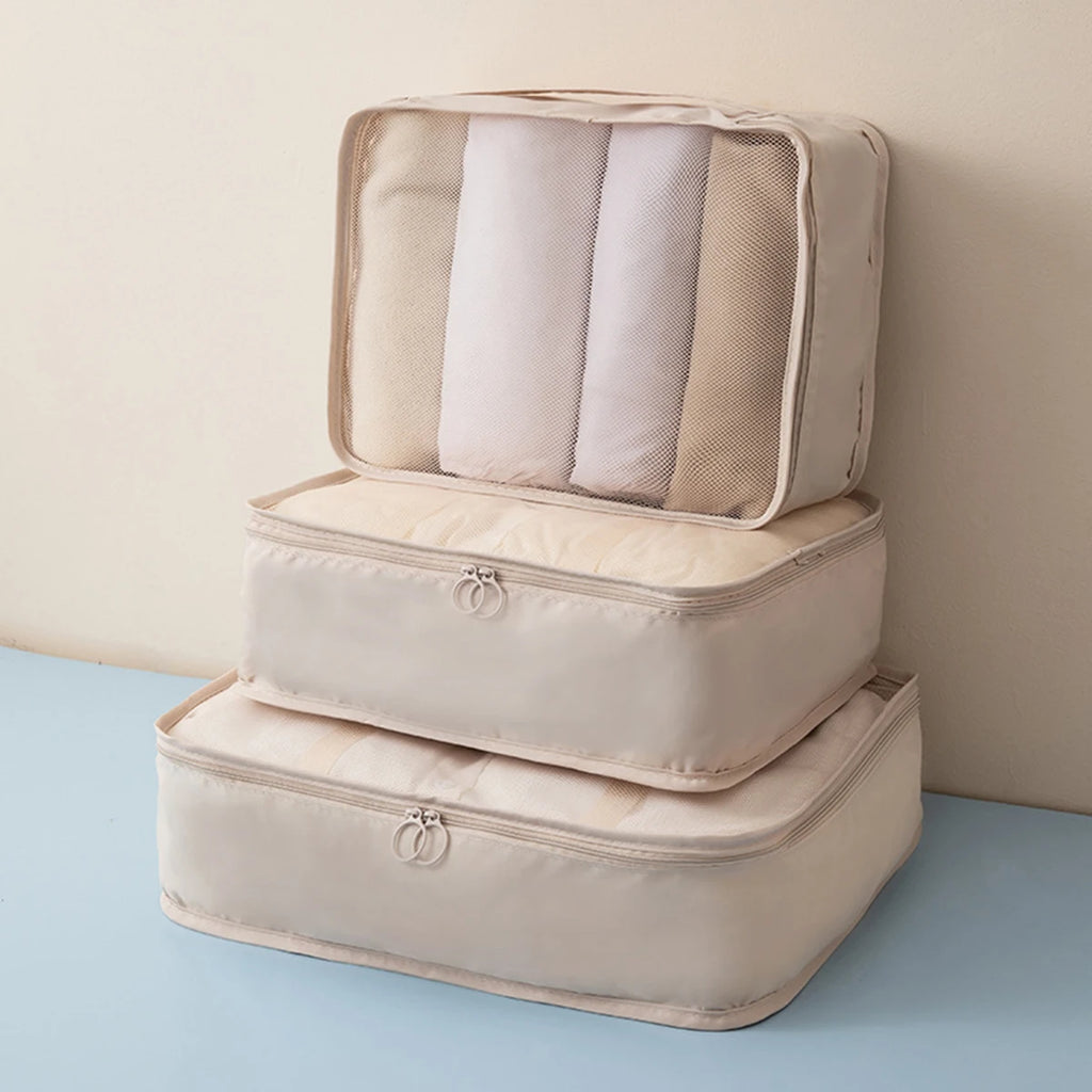 3PCS Multifunctional Clothing Storage Bag, Multiple Sizes and Specifications, Storage Travel Bag Set, Simple to travel.-zmt