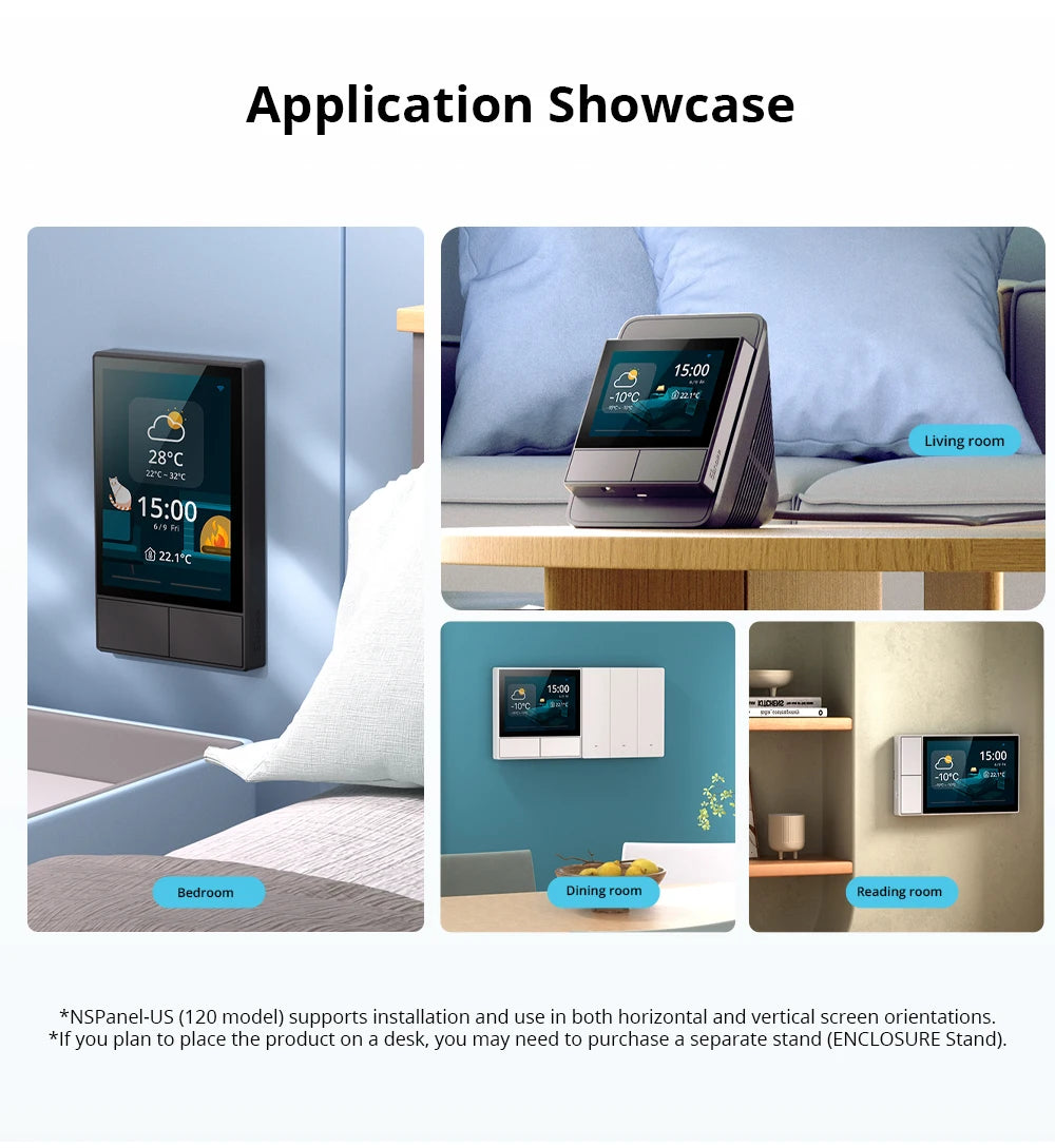SONOFF NSPanel Smart Scene Wall Switch EU/US Integrated HMI Panel Home Automation Thermostat Smart HomeWorks with Alexa Alice