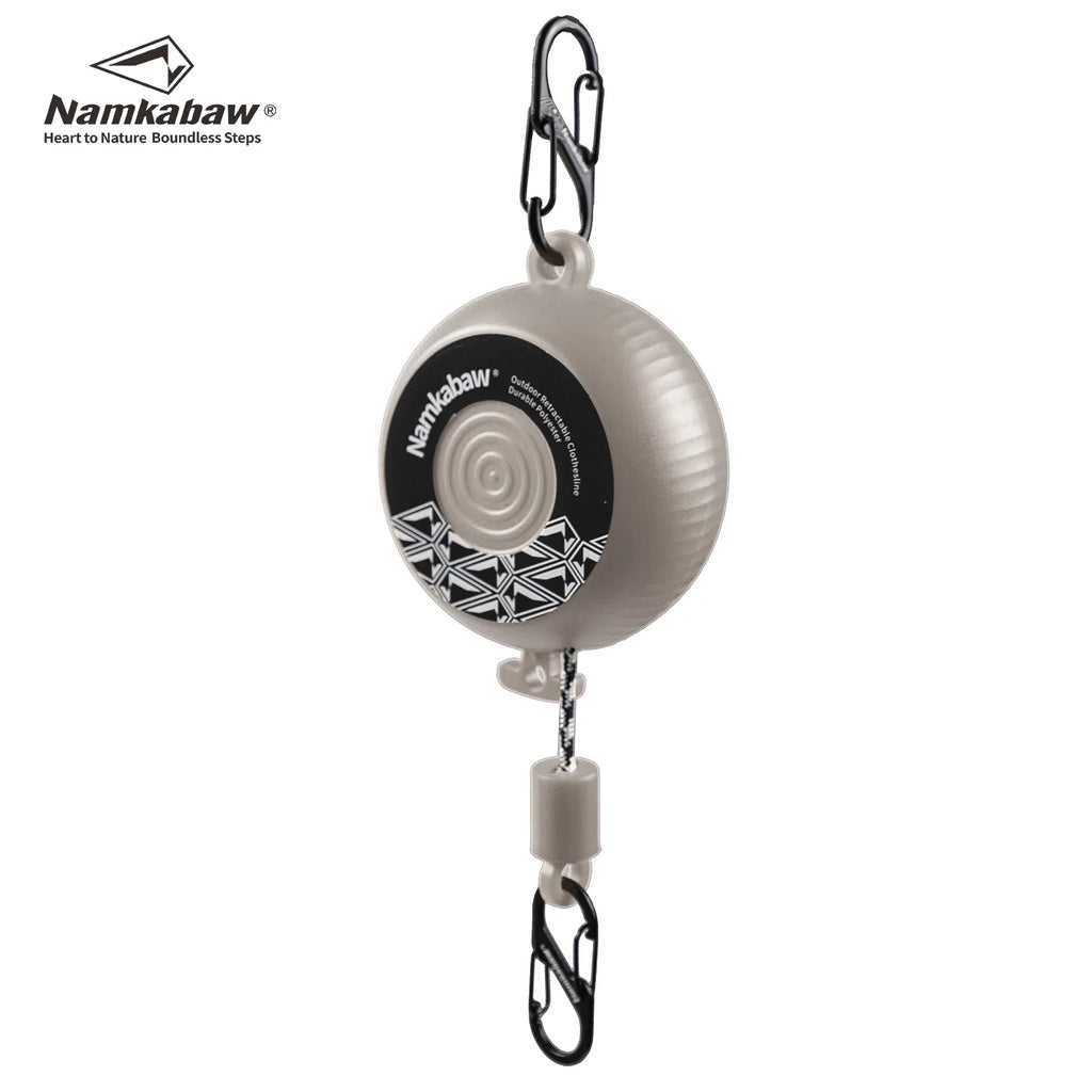 8M Retractable Clothesline Outdoor Travel Hand-cranked Extendable Drying Rack Laundry Portable for Camping Hiking Tools