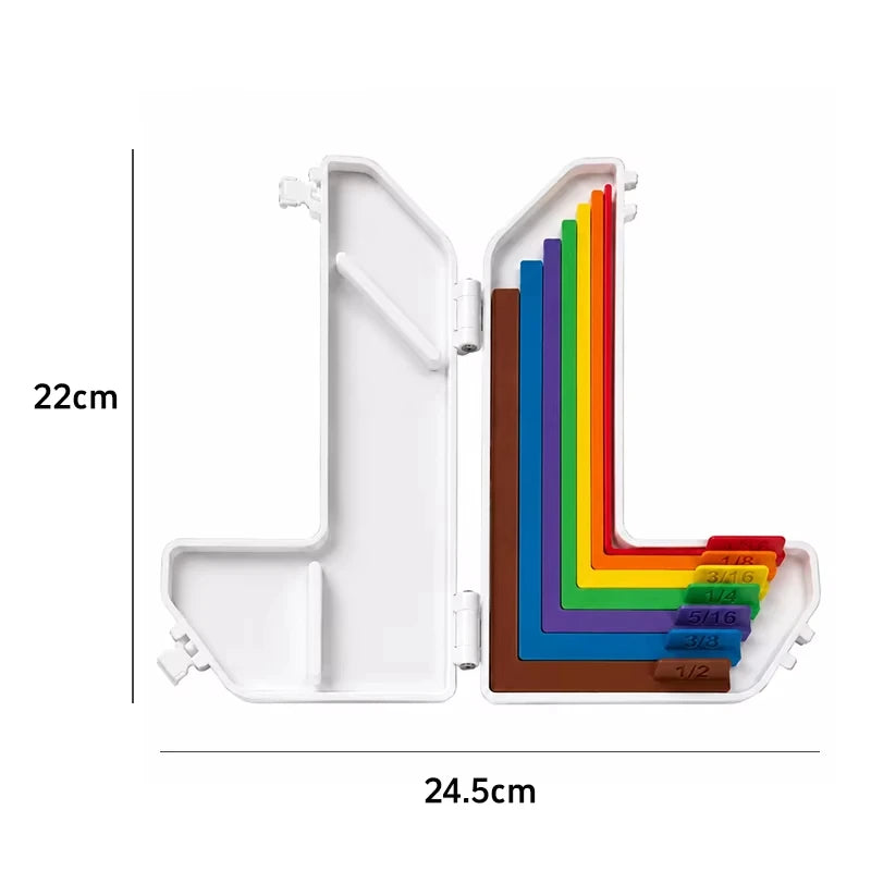 Paper Crafting Alignment Guides 7 Pcs Card Make Layering Spacers Color-Coded Scrapbooking Tools Ruler Multi-size Spacing Locator