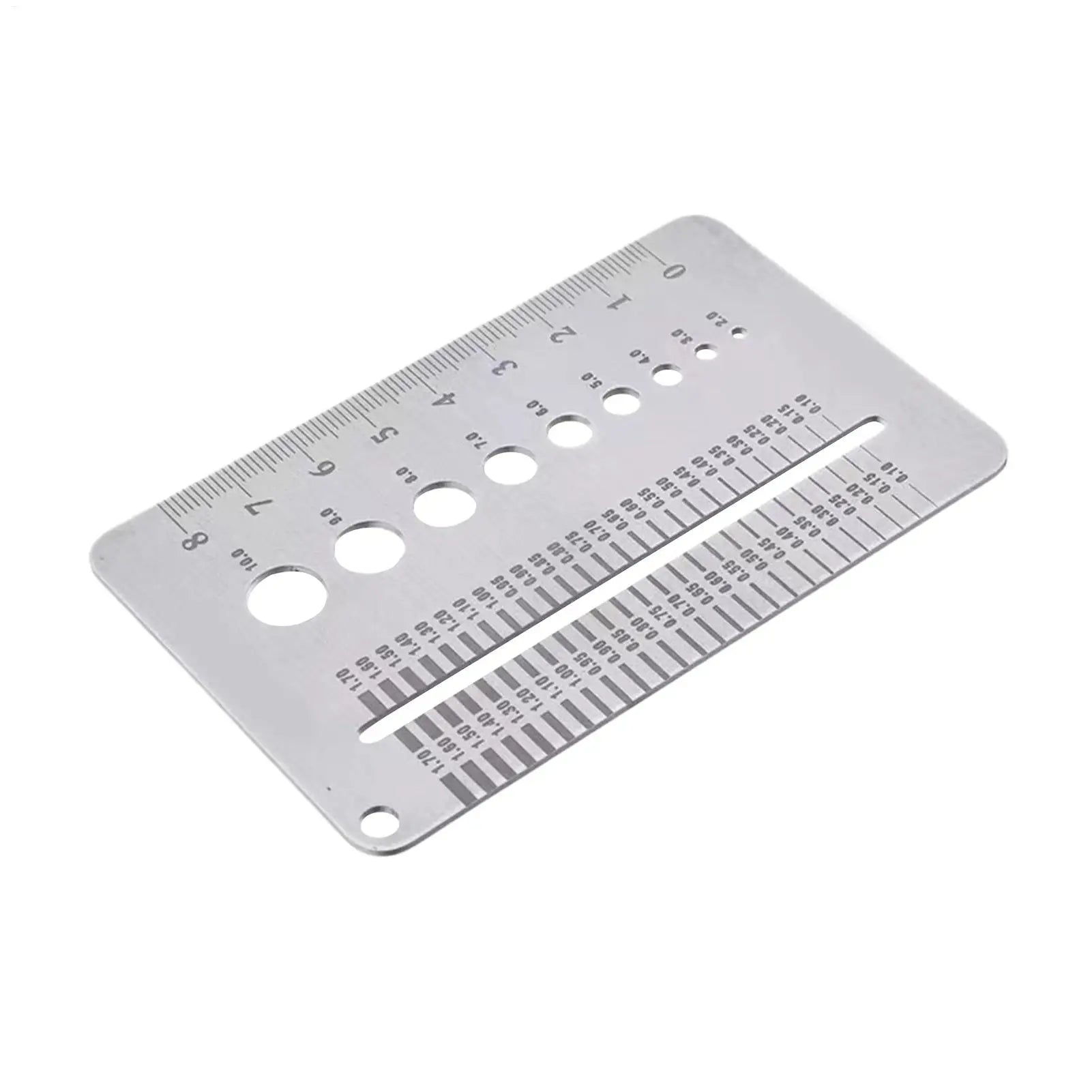 Stainless Steel Crack Width Gauge Card Precision Gap Measuring Tool for Concrete Wall Inspection Home & Construction Monitoring