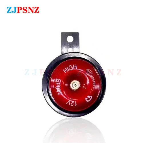 12V Motorcycle E-bkie Scooter Horn Super Loud Horn Waterproof Moped Dirt Bike Electric Vehicle Air Round Horn Motorbike 110db