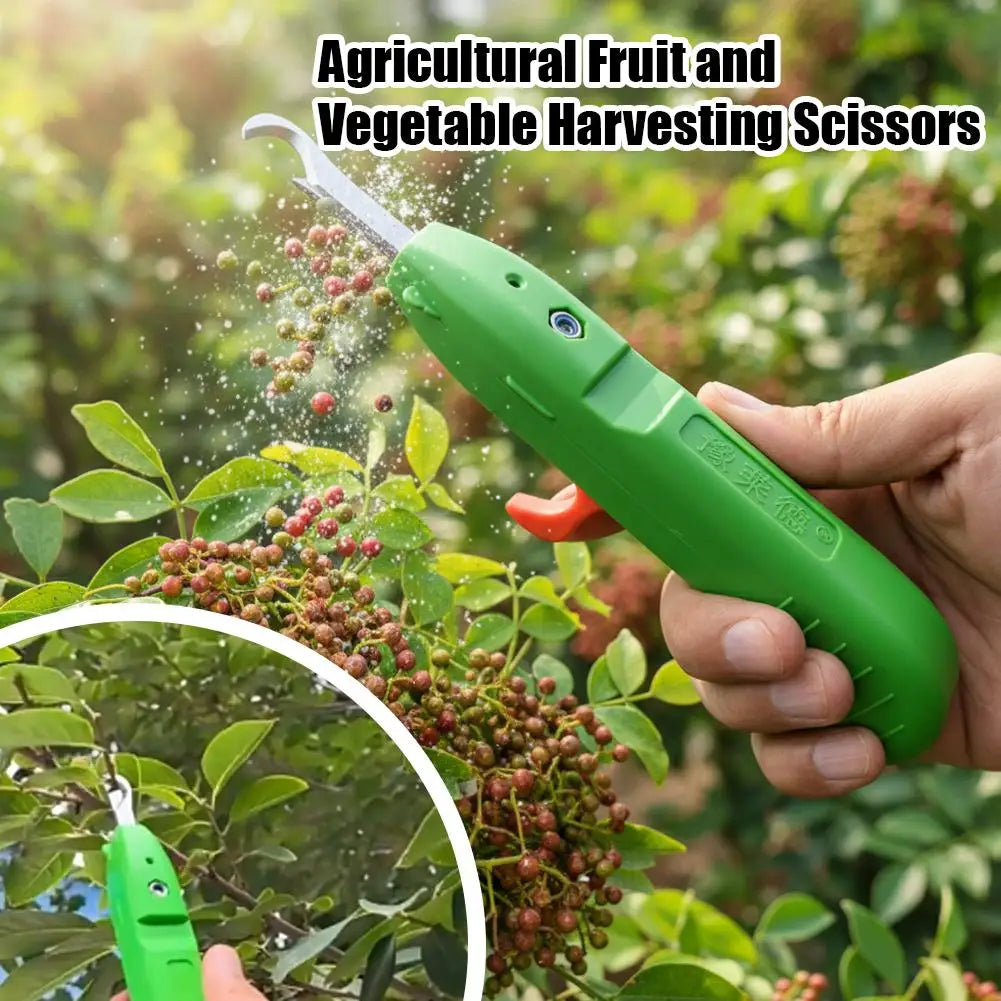 Mini Pruner Portable Pruning & Fruit-Picking Snips With Protective Flip Cover, Pepper Scissors Harvesting Tool For Grapes Fruits