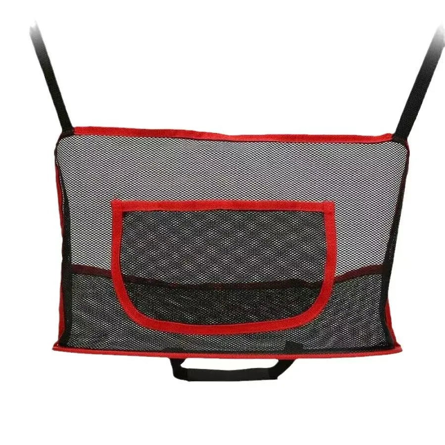 Car Storage Bag With Oversized Mesh Pocket, Essential Car Accessories, Ideal Choice For Car Storage
