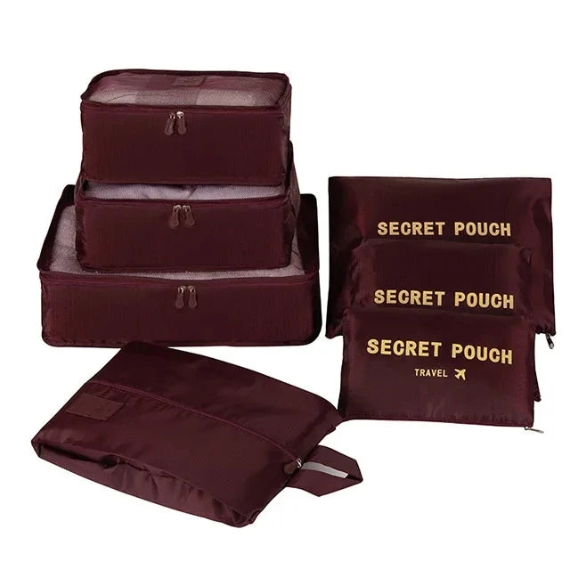 6/7PCS Set Travel Organizer Storage Bags Multifunction Packing Cube Bag For Clothes Tidy Portable Wardrobe Suitcase Pouch Case
