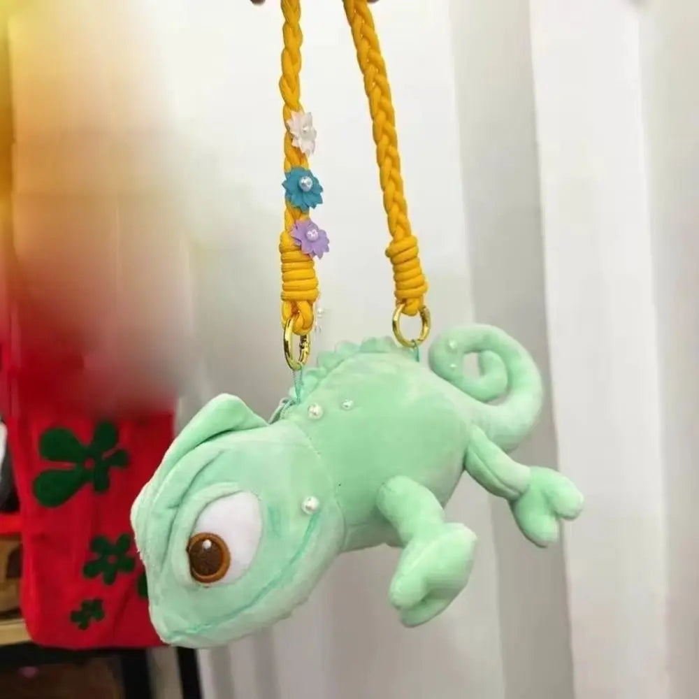 Cute Small Shoulder Bag Doll Pascal Rapunzel Kawaii Figures Unisex Plush Doll Shoulder Decor Children Birthday Christmas Gifts
