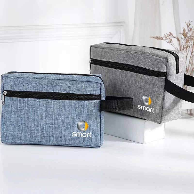 Portable Car Key Case Driver License Holder Credit Card Bag for Smart Fortwo 451 450 453 EQ Forfour Car Accessorie