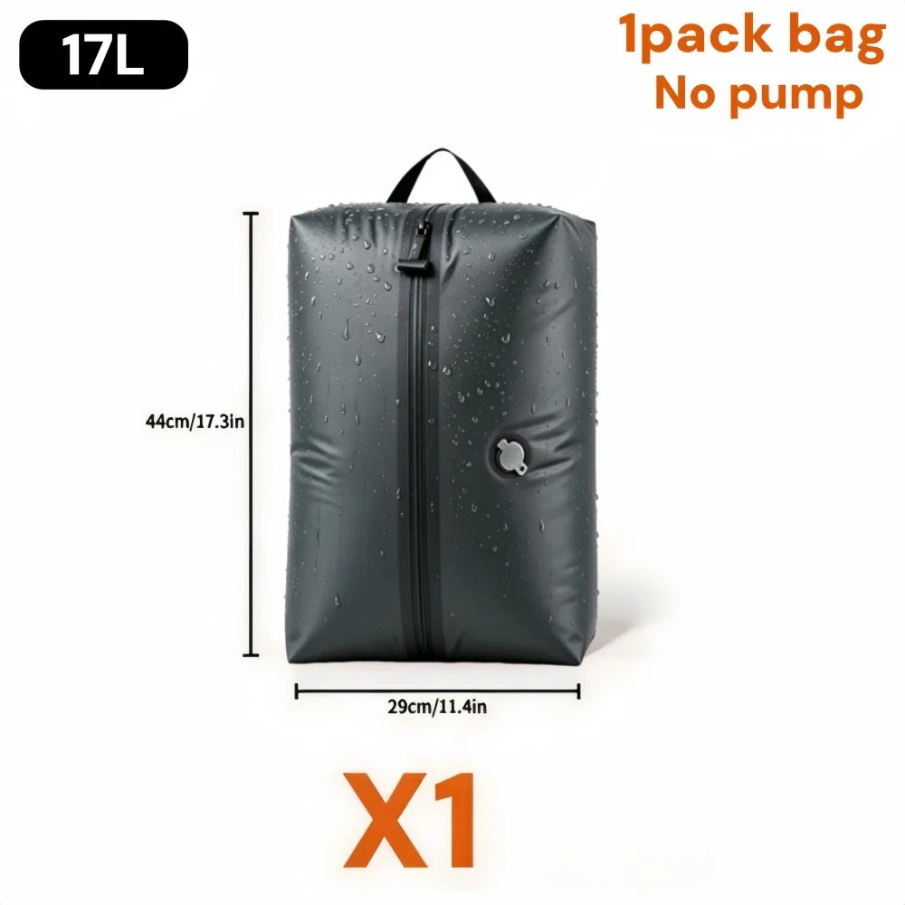 Travel Vacuum Bag for Suitcase Luggage Clothes Storage Bags Business Trip Compression Organizer Pouch Cubes Reusable Space Saver