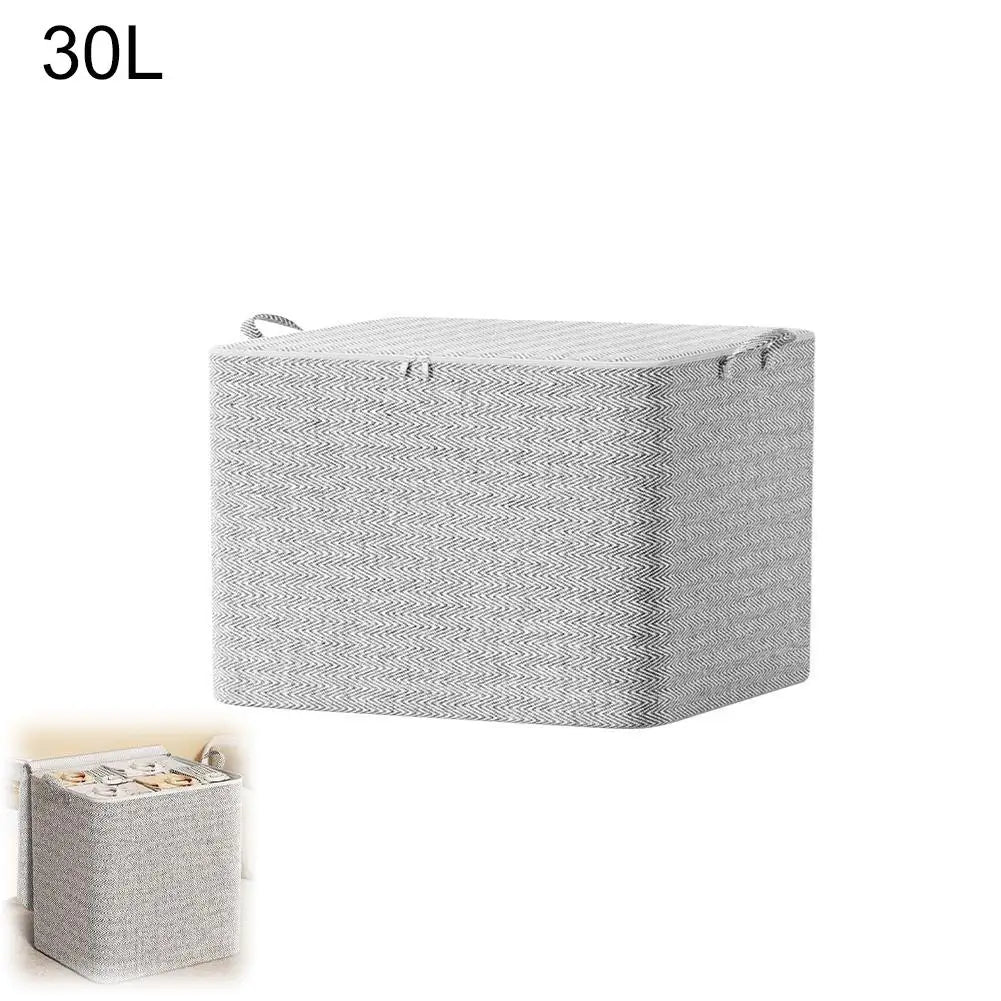 Non-woven Quilt Storage Bag with Lids Zipper Foldable Clothes Quilt Bins Container Large Capacity Dust-proof Bag Organize 2026