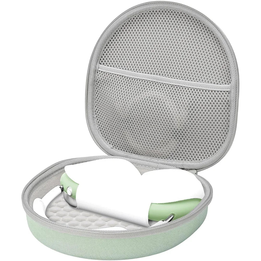 Silicone Ear Pad Cover Set with Dedicated For AIRPODS Max Storage Case Featuring EVA Hard Shell and Soft Interior Lining