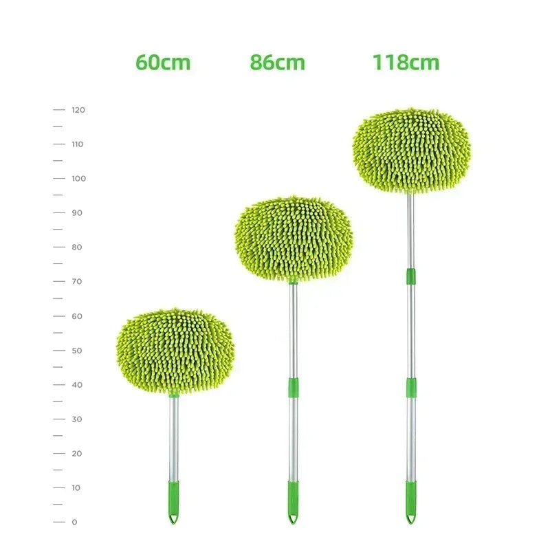 Extendable Car Wash Mop, Long Handle Chenille Car Cleaning Brush, Car Care Product, Wash Brush Car Cleaning Tool