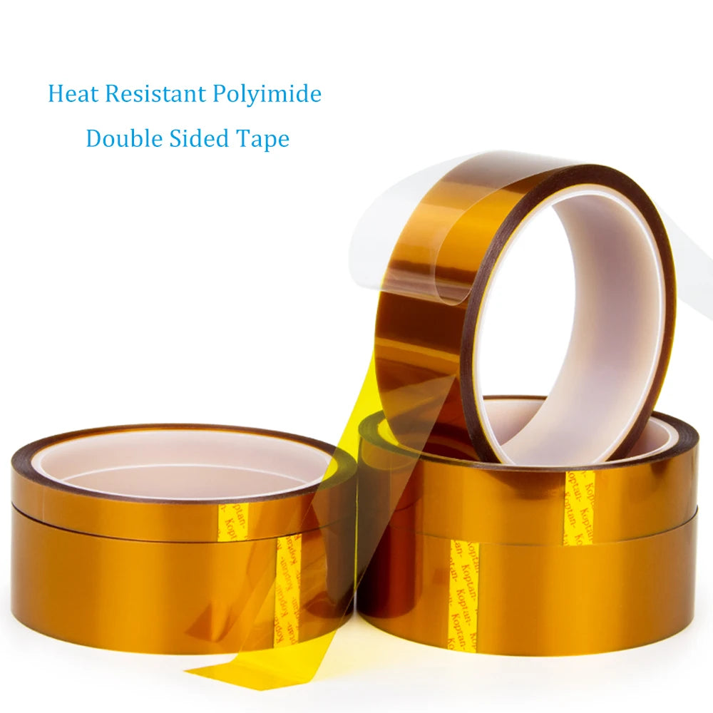 10M High Temperature Adhesive Tape Heat Resistant Polyimide Double Sided Kapton Tape 0.1mm Thickness