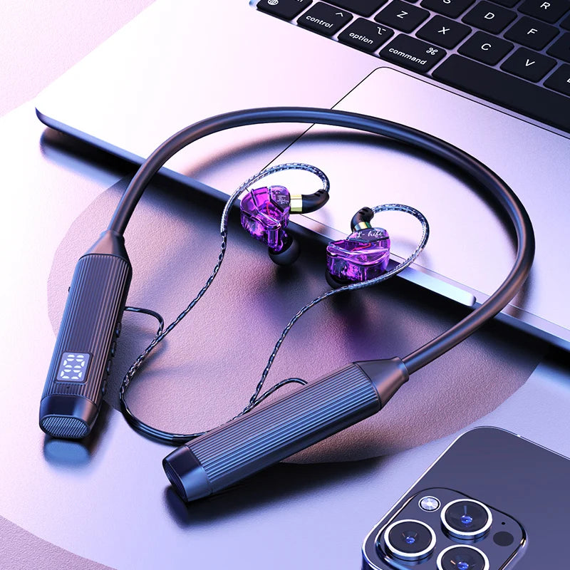 50H Play Time Wireless Headphones 9D Surround Bass ENC Bluetooth Earphones Neckband Earbuds Waterproof Sports Gaming Headsets