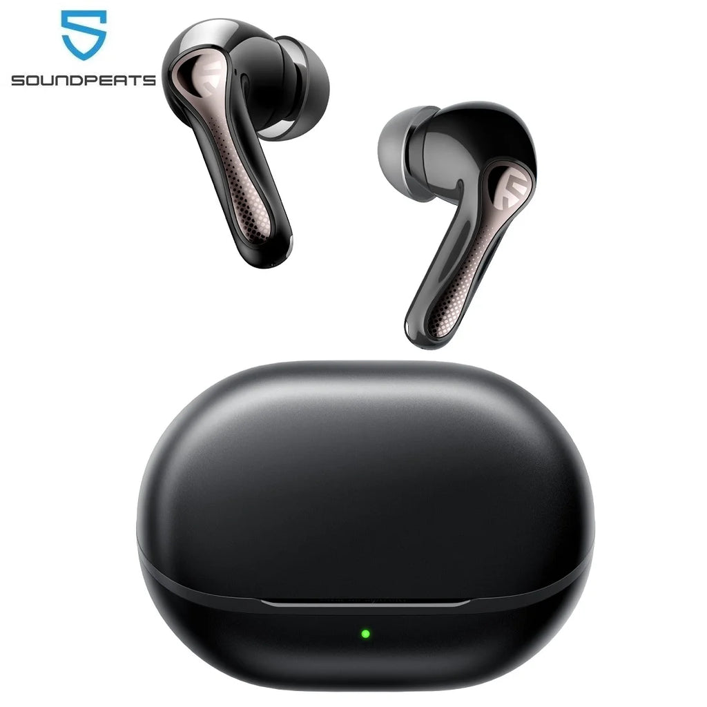 SOUNDPEATS Air5 Pro Wireless Earphones 55 dB Adaptive Hybrid ANC Bluetooth 5.4 Earbuds, Hi-Res LDAC AptX Lossless,6 Mics AI ENC